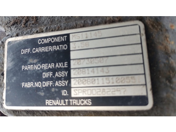 Differential gear RENAULT Midlum