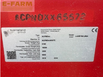 Seed drill Kverneland u drill 600: picture 3 Seed drill Kverneland u drill 600: picture 3