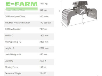 Grapple for Construction machinery hg70.120: picture 2 Grapple for Construction machinery hg70.120: picture 2