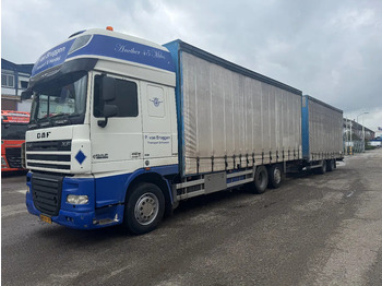 Curtainsider truck DAF XF 105 410