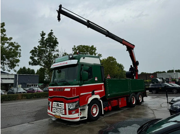 Dropside/ Flatbed truck, Crane truck Renault T HIGH 520 6X2 EURO 6 + PALFINGER PK16002 ROTOR FUNCTION: picture 3 Dropside/ Flatbed truck, Crane truck Renault T HIGH 520 6X2 EURO 6 + PALFINGER PK16002 ROTOR FUNCTION: picture 3