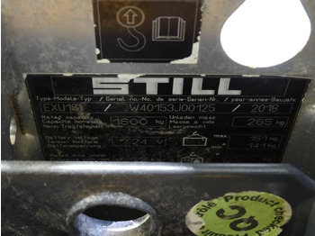 Forklift STILL EXU16 2018 ELECTRIC PALLET TRUCK: picture 2 Forklift STILL EXU16 2018 ELECTRIC PALLET TRUCK: picture 2