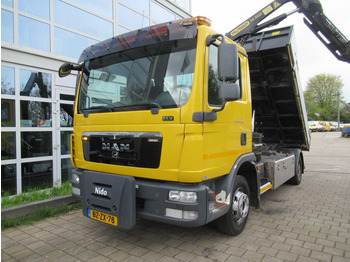 Dropside/ Flatbed truck, Crane truck MAN TGL 12.220 4x2 EEV 3-Z. W. Kipper + Palfinger Kr: picture 2 Dropside/ Flatbed truck, Crane truck MAN TGL 12.220 4x2 EEV 3-Z. W. Kipper + Palfinger Kr: picture 2