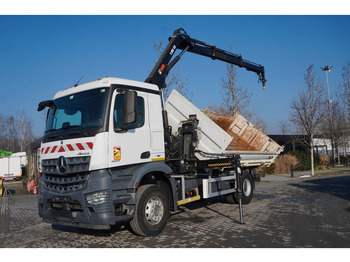 Leasing of Mercedes-Benz Arocs 1833 3-Way Tipper Crane HIAB X-DUO 128 B Mercedes-Benz Arocs 1833 3-Way Tipper Crane HIAB X-DUO 128 B: picture 1