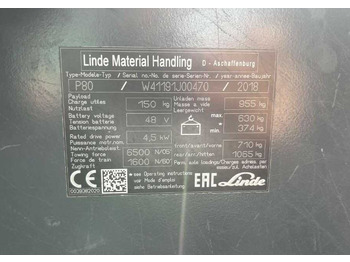 Tow tractor Linde P80: picture 4 Tow tractor Linde P80: picture 4