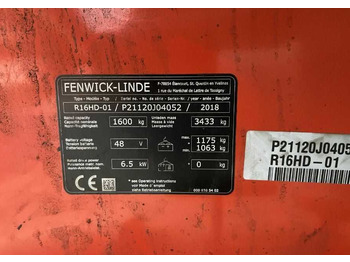 Reach truck Linde R16HD-01: picture 4 Reach truck Linde R16HD-01: picture 4