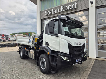 Tipper, Crane truck Iveco X-Way AD200X42/P HR OFF Hiab X-HIDUO 118E-3 Funk: picture 3