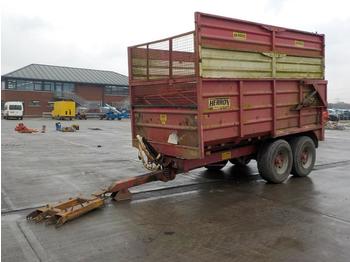 Farm trailer 2009 Herron 14 Ton Twin Axle Draw Bar Silage Trailer, Sprung Draw Bar, Hydraulic Tailgate: picture 1