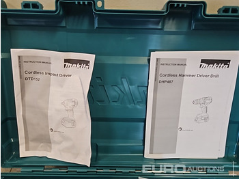 Workshop equipment Unused Makita DHP453 18V LXT Combi Dril, Makita DTD152 18V LXT Impact Driver, Battery, Charger, Bit Set: picture 3 Workshop equipment Unused Makita DHP453 18V LXT Combi Dril, Makita DTD152 18V LXT Impact Driver, Battery, Charger, Bit Set: picture 3