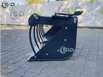 New Clamshell bucket for Clamshell bucket SID Greifschaufel Krokodilschaufel Silagegreifer S / Grab bucket forged tines S 1,2 m: picture 2