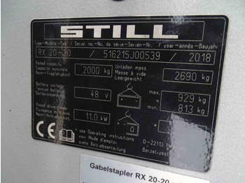 Electric forklift Still RX20-20: picture 5 Electric forklift Still RX20-20: picture 5