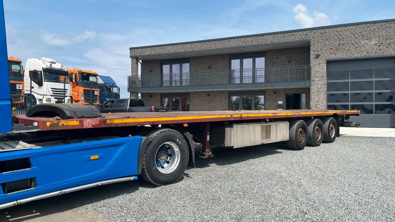Cardi Plattform Auflieger Twistlock Lenkachse - Dropside/ Flatbed semi-trailer: picture 2 Cardi Plattform Auflieger Twistlock Lenkachse - Dropside/ Flatbed semi-trailer: picture 2