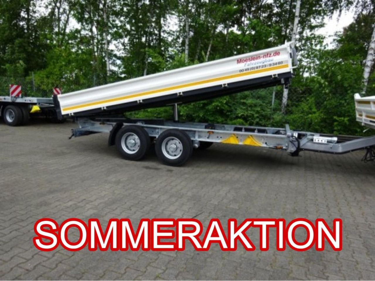 Möslein 13 t Tandem 3- Seitenkipper Tieflader-- Neufahr - Tipper trailer: picture 1 Möslein 13 t Tandem 3- Seitenkipper Tieflader-- Neufahr - Tipper trailer: picture 1