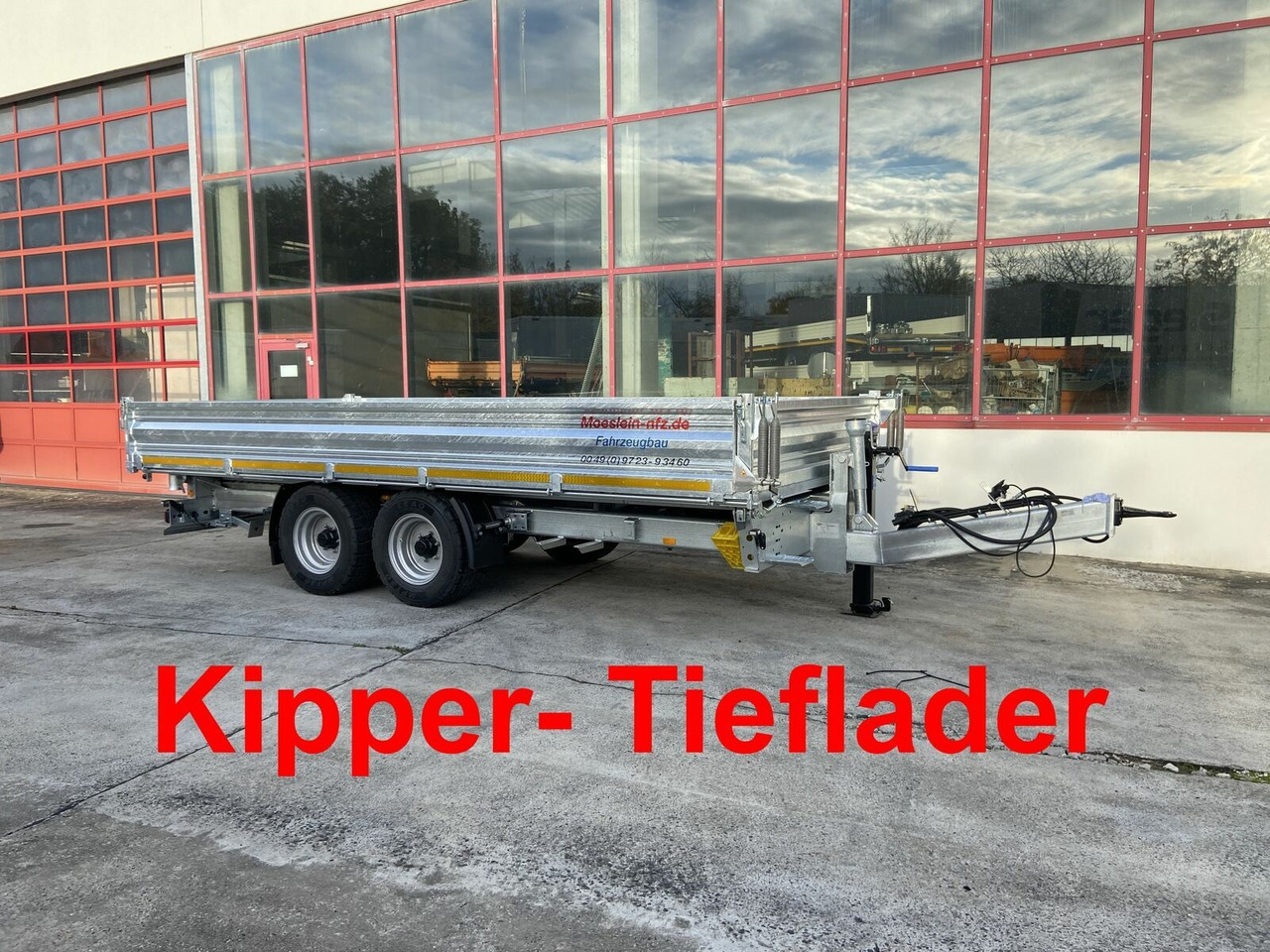 Möslein Kipper Tieflader, Breite Reifen, 5,70 m lang-- - Tipper trailer: picture 1 Möslein Kipper Tieflader, Breite Reifen, 5,70 m lang-- - Tipper trailer: picture 1