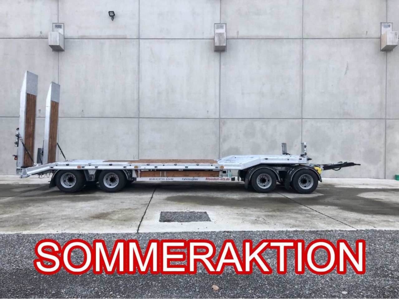 Möslein neuer 4 Achs Tieflader hydraulischen Rampen - Low loader trailer: picture 1 Möslein neuer 4 Achs Tieflader hydraulischen Rampen - Low loader trailer: picture 1