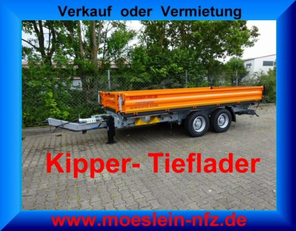 Möslein neuer Tandem 3- Seitenkipper Tieflader-- Neufah - Tipper trailer: picture 2 Möslein neuer Tandem 3- Seitenkipper Tieflader-- Neufah - Tipper trailer: picture 2