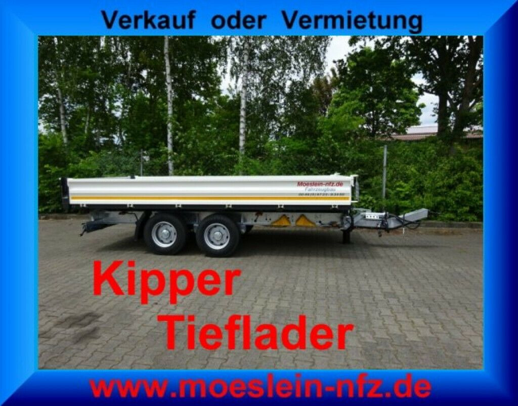 Möslein neuer Tandem 3- Seitenkipper Tieflader-- Neufah - Tipper trailer: picture 2 Möslein neuer Tandem 3- Seitenkipper Tieflader-- Neufah - Tipper trailer: picture 2