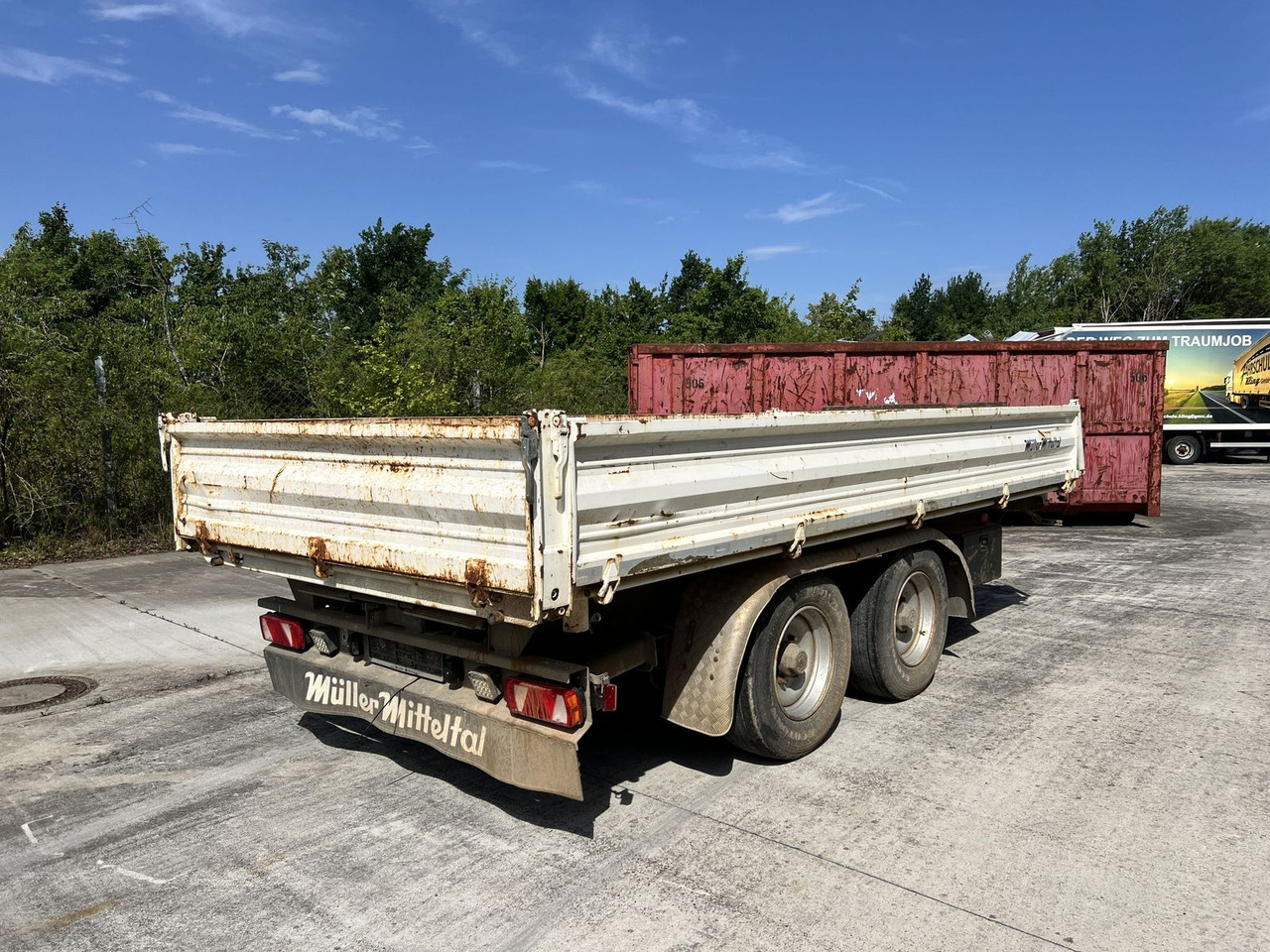 Müller-Mitteltal 13,5 t Tandemkipper- Tieflader - Tipper trailer: picture 4 Müller-Mitteltal 13,5 t Tandemkipper- Tieflader - Tipper trailer: picture 4