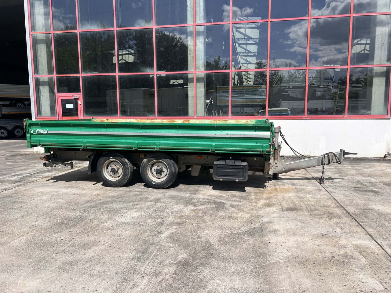 Tandemkipper- Tieflader, wenig Benutzt - Tipper trailer: picture 1 Tandemkipper- Tieflader, wenig Benutzt - Tipper trailer: picture 1