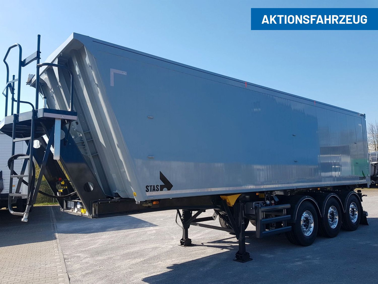 Stas agroSTAR 47,6 cbm Kippsattelauflieger Stas agroSTAR 47,6 cbm Kippsattelauflieger - Tipper semi-trailer: picture 1 Stas agroSTAR 47,6 cbm Kippsattelauflieger Stas agroSTAR 47,6 cbm Kippsattelauflieger - Tipper semi-trailer: picture 1