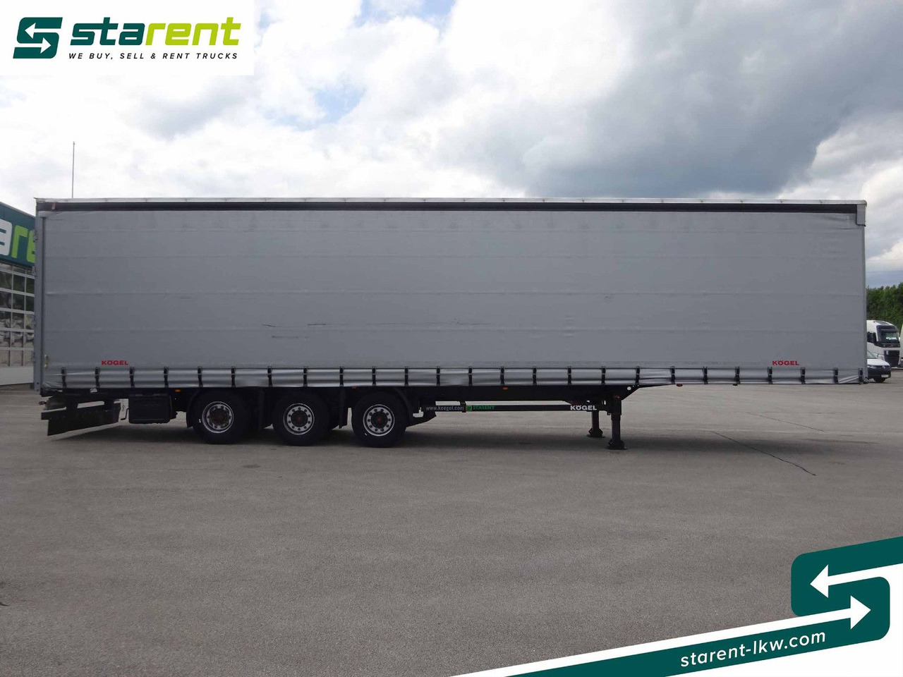 Kögel Mega Tautliner, Hubdach, Liftachse, DC 9.5 Zert. - Curtainsider semi-trailer: picture 4 Kögel Mega Tautliner, Hubdach, Liftachse, DC 9.5 Zert. - Curtainsider semi-trailer: picture 4