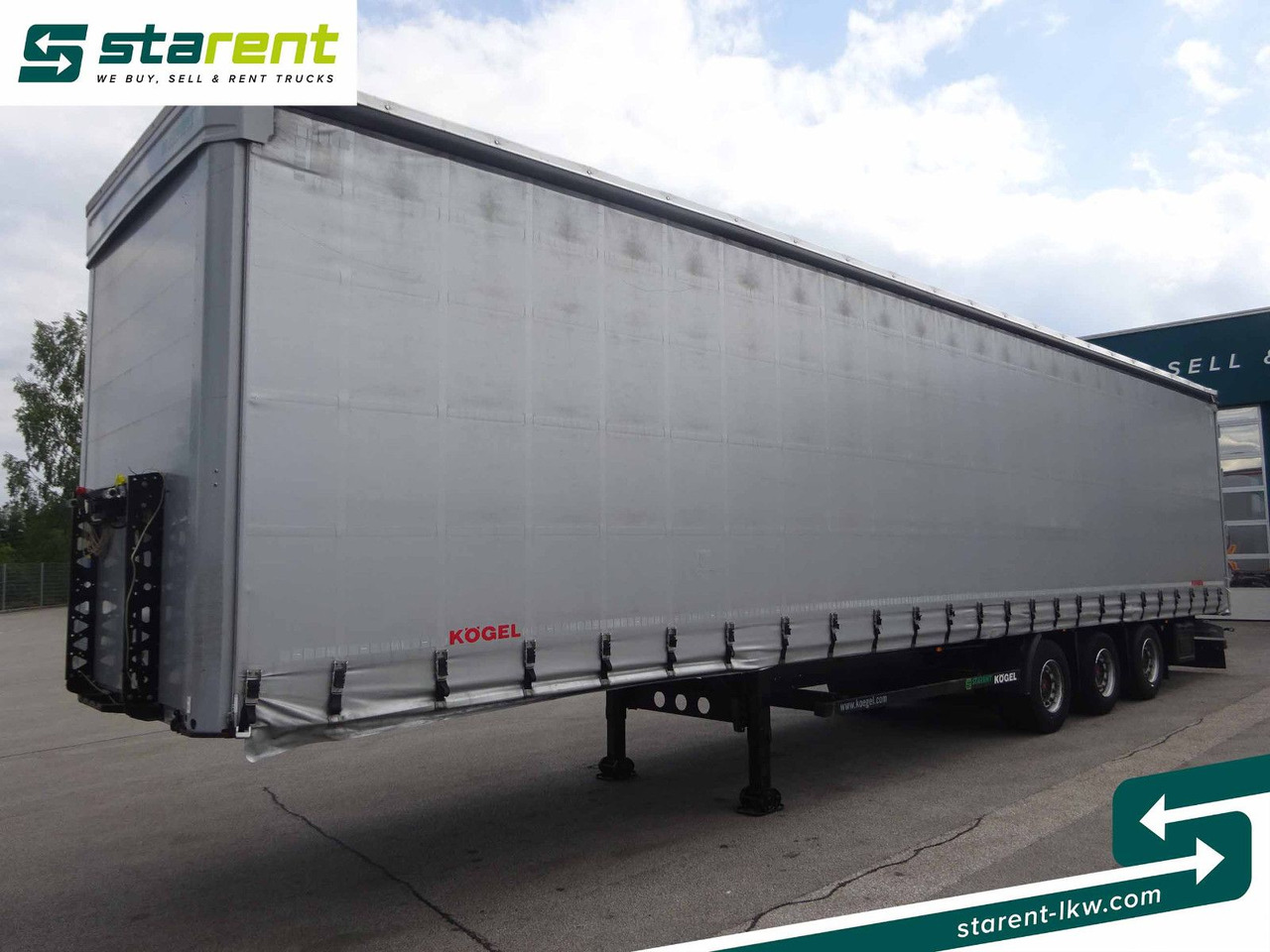 Kögel Mega Tautliner, Hubdach, Liftachse, DC 9.5 Zert. - Curtainsider semi-trailer: picture 1 Kögel Mega Tautliner, Hubdach, Liftachse, DC 9.5 Zert. - Curtainsider semi-trailer: picture 1