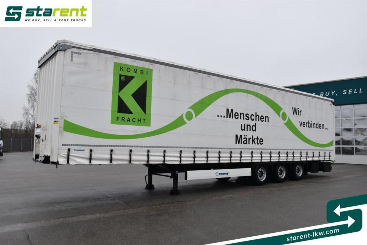 Krone Megatrailer Hubdach Lift-A Palettenanschlagleisten - Curtainsider semi-trailer: picture 1 Krone Megatrailer Hubdach Lift-A Palettenanschlagleisten - Curtainsider semi-trailer: picture 1