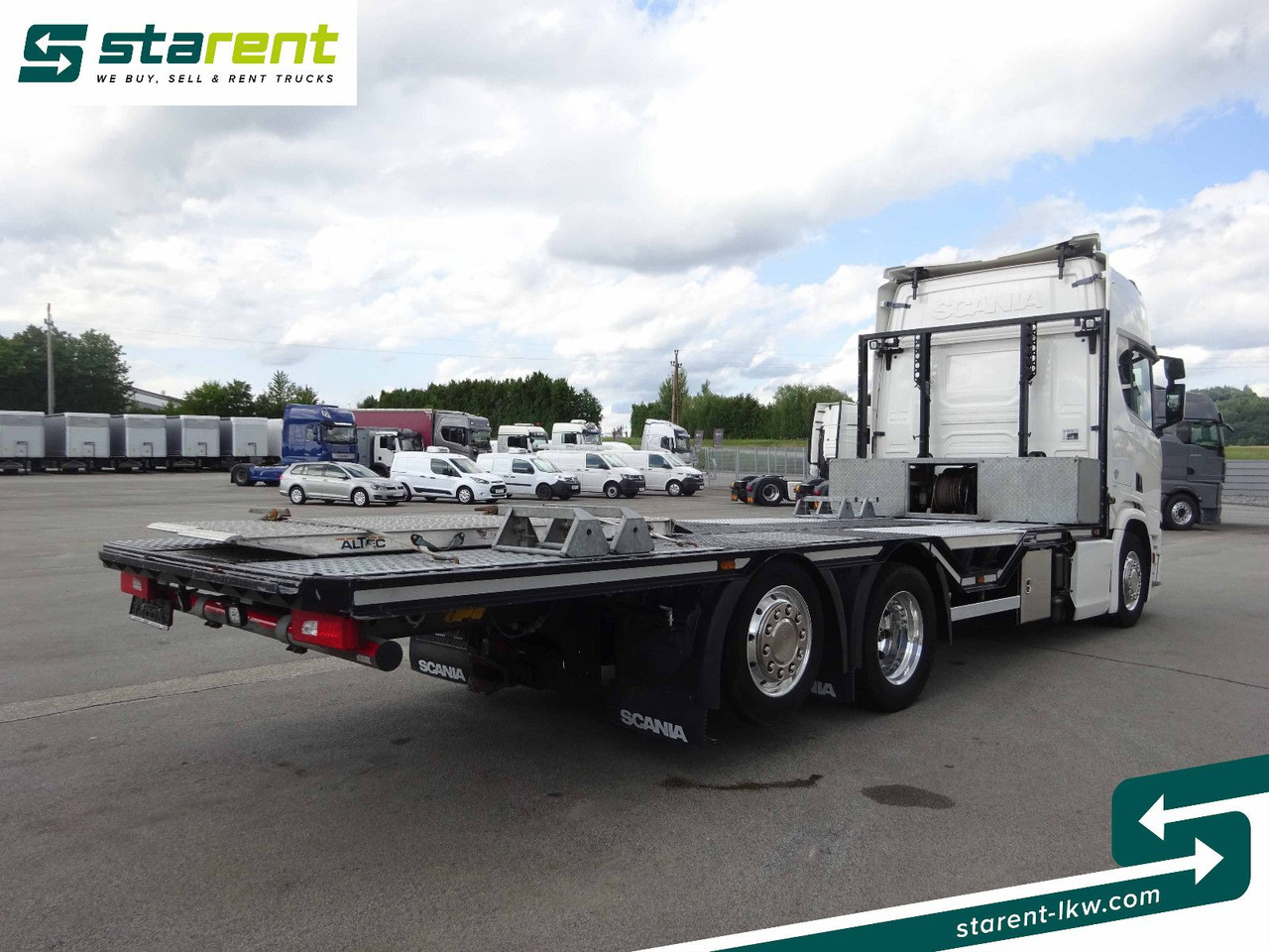 Scania R770 V8 Fahrzeugtransporter, Retarder, Seilwinde - Dropside/ Flatbed truck: picture 5 Scania R770 V8 Fahrzeugtransporter, Retarder, Seilwinde - Dropside/ Flatbed truck: picture 5