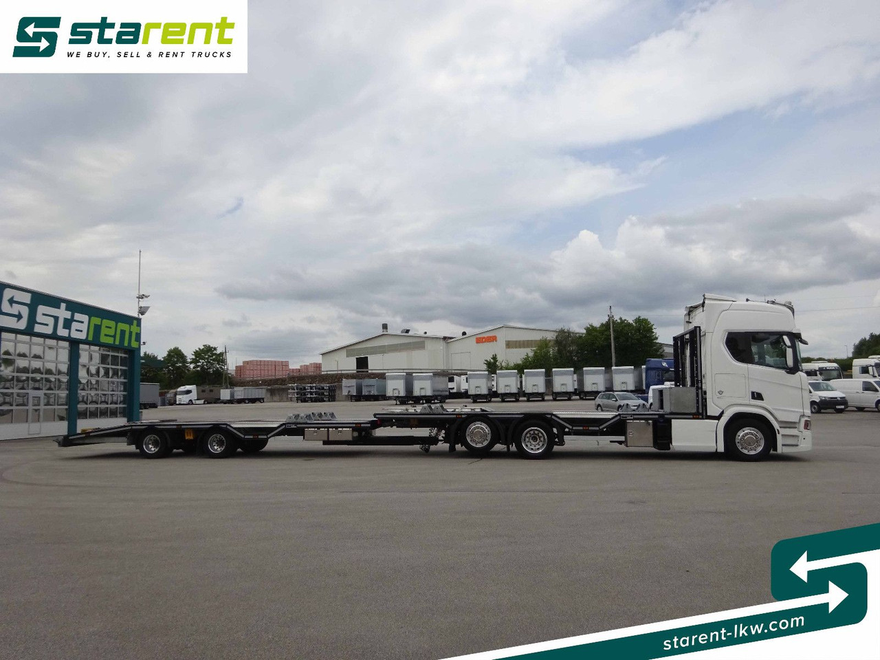 Scania R770 V8 Fahrzeugtransporter + Ziegler Anhänger - Dropside/ Flatbed truck: picture 4 Scania R770 V8 Fahrzeugtransporter + Ziegler Anhänger - Dropside/ Flatbed truck: picture 4