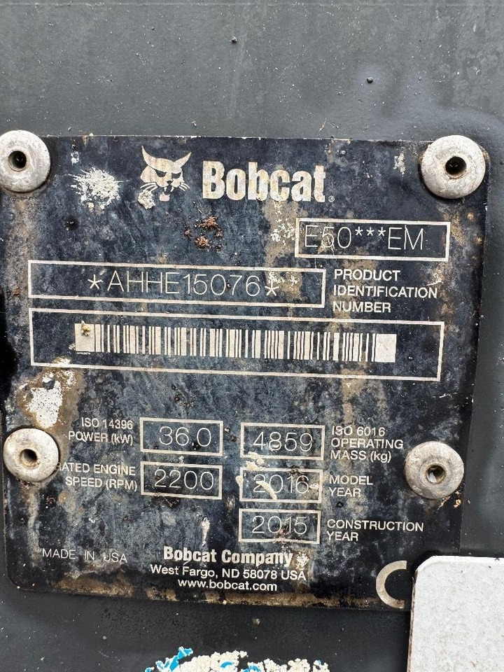 Bobcat E 50 EM - Mini excavator: picture 5 Bobcat E 50 EM - Mini excavator: picture 5