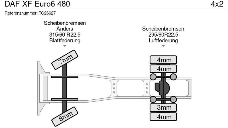 Tractor unit DAF XF Euro6 480: picture 8