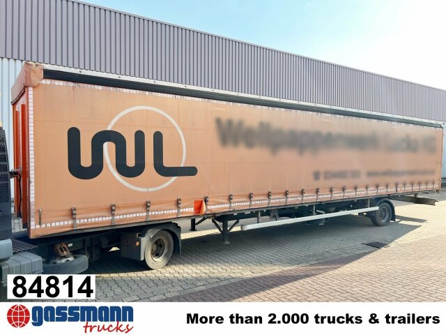 Ackermann PS-F 5.3/13.5 EZG SPS, Edscha-Verdeck, Lenkachse - Dropside/ Flatbed semi-trailer: picture 1 Ackermann PS-F 5.3/13.5 EZG SPS, Edscha-Verdeck, Lenkachse - Dropside/ Flatbed semi-trailer: picture 1
