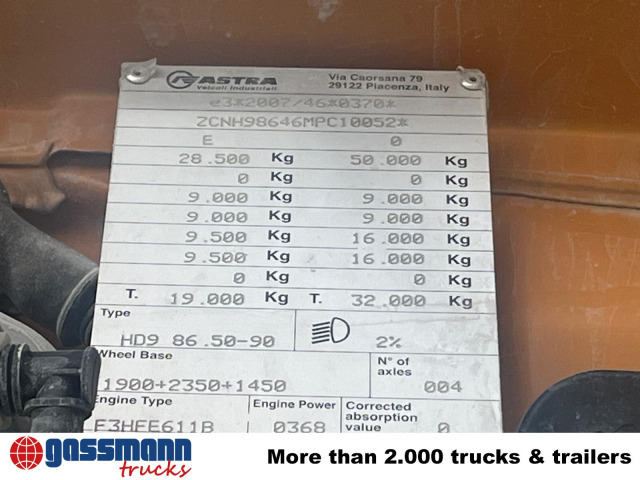 Iveco ASTRA HD9 86.50-90 8x6, Unfallschaden, Cursor 13 - Cab chassis truck: picture 4 Iveco ASTRA HD9 86.50-90 8x6, Unfallschaden, Cursor 13 - Cab chassis truck: picture 4