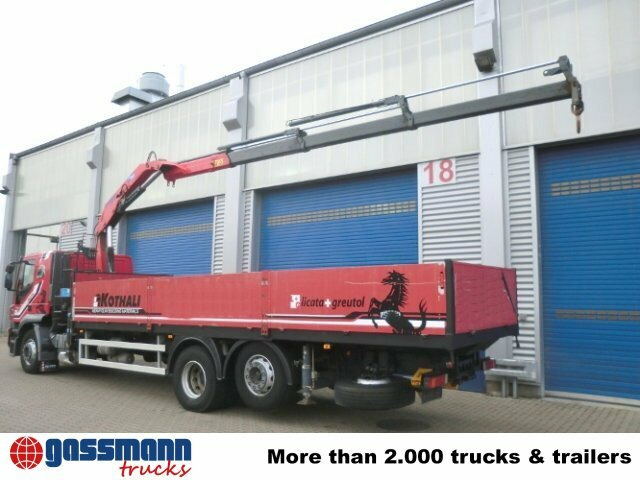 Dropside/ Flatbed truck, Crane truck Iveco AT260S31Y/P 6x2 mit Kran Copma 150.3: picture 11