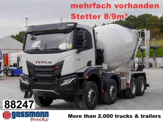 Iveco X-Way AD360X40BZ 8x4, Stetter 8/9m³ - Concrete mixer truck: picture 1 Iveco X-Way AD360X40BZ 8x4, Stetter 8/9m³ - Concrete mixer truck: picture 1