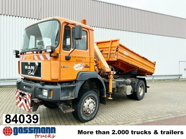 MAN 19.293 4x4 BL mit Kran Meiller MK77RS2 - Tipper, Crane truck: picture 1 MAN 19.293 4x4 BL mit Kran Meiller MK77RS2 - Tipper, Crane truck: picture 1
