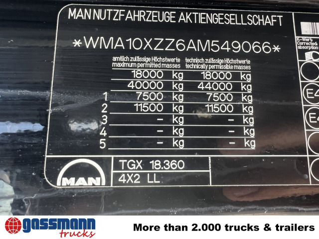 MAN TGA 18.360 4x2 LL, Fahrschulausstattung - Container transporter/ Swap body truck: picture 3 MAN TGA 18.360 4x2 LL, Fahrschulausstattung - Container transporter/ Swap body truck: picture 3