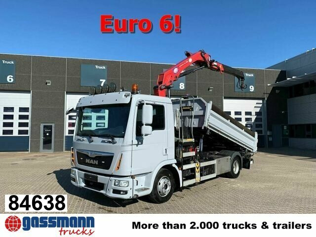 MAN TGL 12.180 4X2 BL mit Kran HMF 900-K1 - Tipper, Crane truck: picture 1 MAN TGL 12.180 4X2 BL mit Kran HMF 900-K1 - Tipper, Crane truck: picture 1
