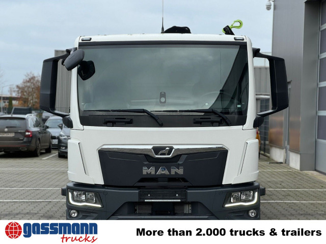 MAN TGL 12.190 4x2 BL mit Kran Hiab Hiduo 072DS-4 - Dropside/ Flatbed truck, Crane truck: picture 2 MAN TGL 12.190 4x2 BL mit Kran Hiab Hiduo 072DS-4 - Dropside/ Flatbed truck, Crane truck: picture 2
