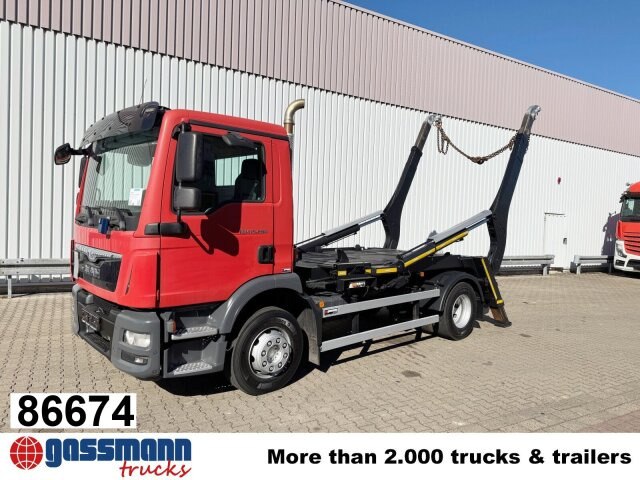MAN TGM 15/16.290 4X2 BL, Tele-Absetzer, Funk - Skip loader truck: picture 1 MAN TGM 15/16.290 4X2 BL, Tele-Absetzer, Funk - Skip loader truck: picture 1