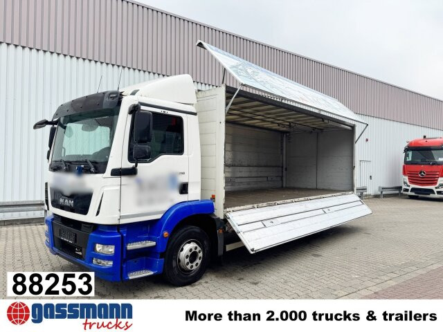 MAN TGM 15.250 4x2 LL, Getränkekoffer, Navi - Box truck: picture 1 MAN TGM 15.250 4x2 LL, Getränkekoffer, Navi - Box truck: picture 1