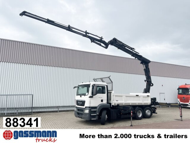 MAN TGS 26.360 6x2-4 BL, 2-Seiten-Kipper, Heckkran - Tipper, Crane truck: picture 1 MAN TGS 26.360 6x2-4 BL, 2-Seiten-Kipper, Heckkran - Tipper, Crane truck: picture 1