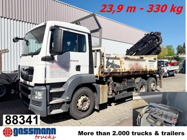 MAN TGS 26.360 6x2-4 BL, 2-Seiten-Kipper, Heckkran - Tipper, Crane truck: picture 1 MAN TGS 26.360 6x2-4 BL, 2-Seiten-Kipper, Heckkran - Tipper, Crane truck: picture 1