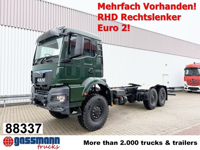 MAN TGS 33.440 6x6 BB CH RHD, Euro2, Rechtslenker, - Cab chassis truck: picture 1 MAN TGS 33.440 6x6 BB CH RHD, Euro2, Rechtslenker, - Cab chassis truck: picture 1