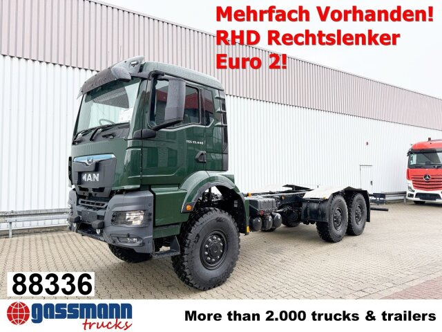 MAN TGS 33.440 6x6 BB CH RHD, Euro2, Rechtslenker, - Cab chassis truck: picture 1 MAN TGS 33.440 6x6 BB CH RHD, Euro2, Rechtslenker, - Cab chassis truck: picture 1