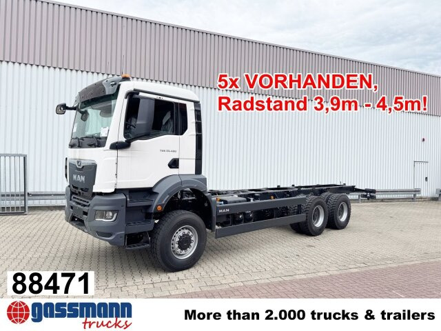 MAN TGS 33.480 6x6 BB CH, Hohe Bauart, Nebenantrieb - Cab chassis truck: picture 1 MAN TGS 33.480 6x6 BB CH, Hohe Bauart, Nebenantrieb - Cab chassis truck: picture 1
