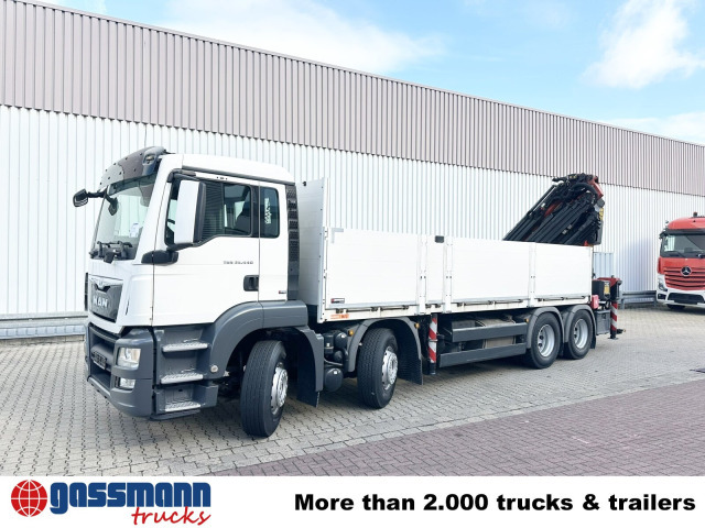 Dropside/ Flatbed truck, Crane truck MAN TGS 35.440 8x4 BL, Navi, Heckkran Palfinger: picture 8 Dropside/ Flatbed truck, Crane truck MAN TGS 35.440 8x4 BL, Navi, Heckkran Palfinger: picture 8