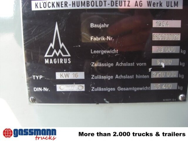 Magirus Deutz MAGIRUS URANUS 250D22 KW 16 Feuerwehr Kranwagen - Fire truck, Crane truck: picture 4 Magirus Deutz MAGIRUS URANUS 250D22 KW 16 Feuerwehr Kranwagen - Fire truck, Crane truck: picture 4