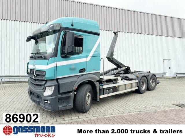 Mercedes-Benz Actros 2545 L 6x2/46, Retarder, Lenk-/Liftachse, - Hook lift truck: picture 1 Mercedes-Benz Actros 2545 L 6x2/46, Retarder, Lenk-/Liftachse, - Hook lift truck: picture 1