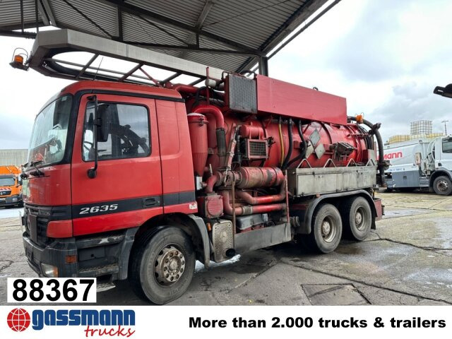 Mercedes-Benz Actros 2635 6x4, Kutschke Saug- und Spülwagen - Road sweeper: picture 1 Mercedes-Benz Actros 2635 6x4, Kutschke Saug- und Spülwagen - Road sweeper: picture 1